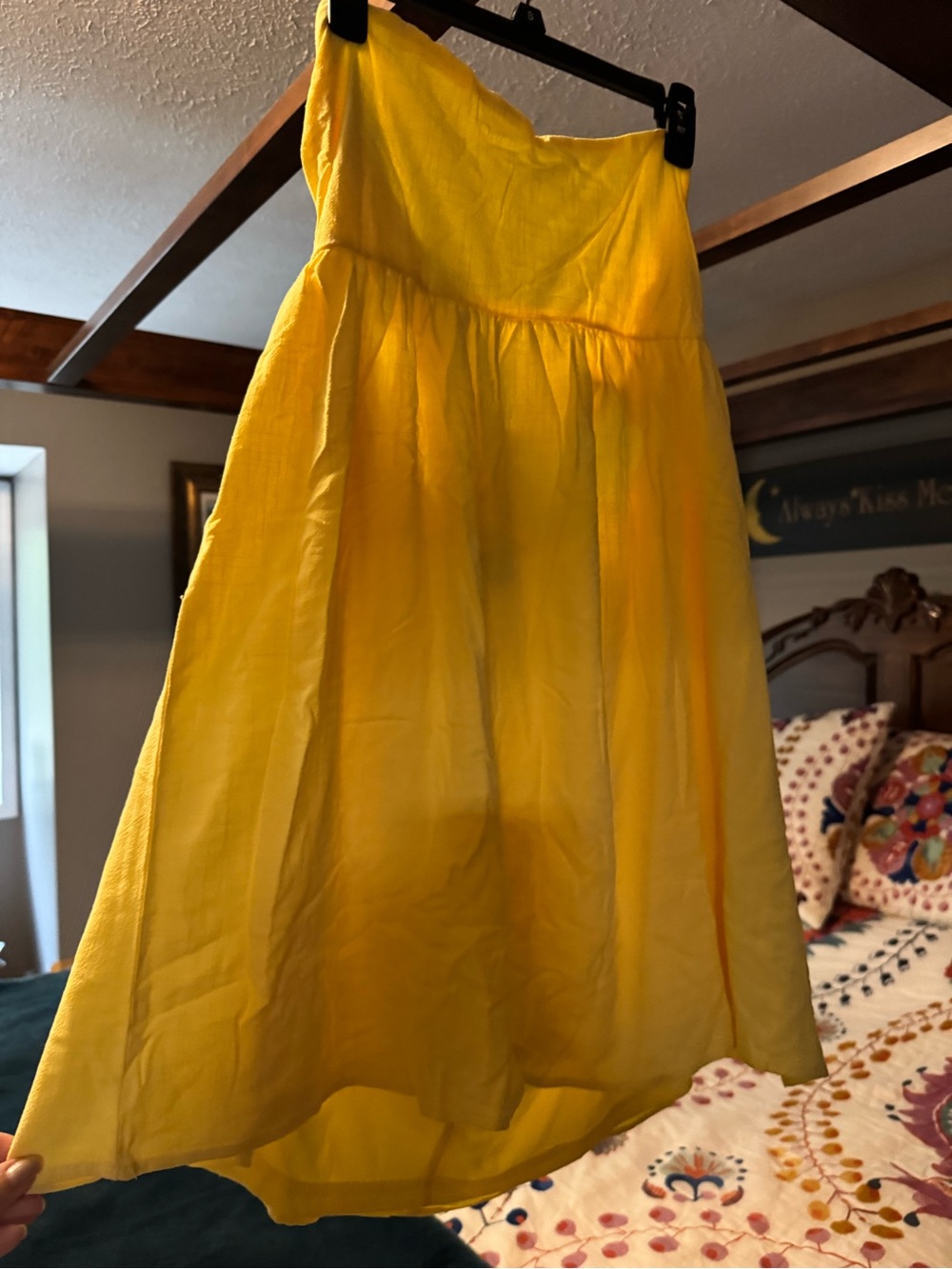 PacSun Girls Bright Yellow Strapless Sundress